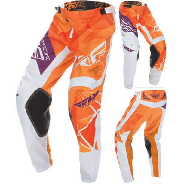 Fly Racing Unisex-Adult Kinetic Crux Pants Orange//Purple, Size 24